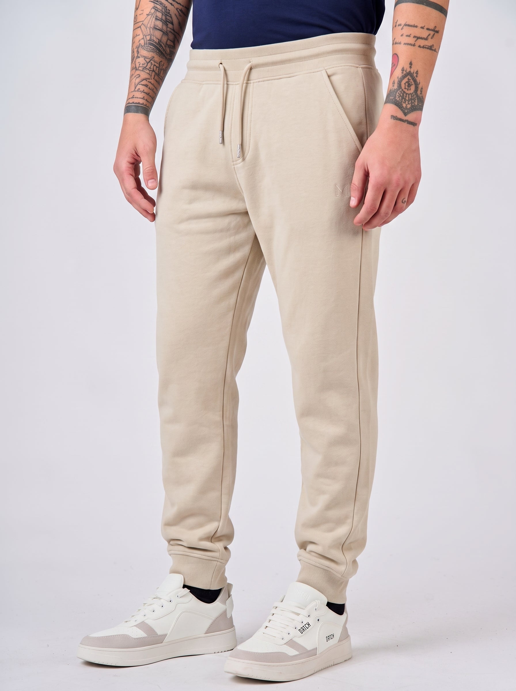 Pantaloni in felpa con fondo a coste