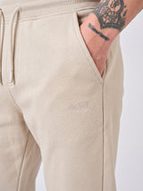 Pantaloni in felpa con fondo a coste