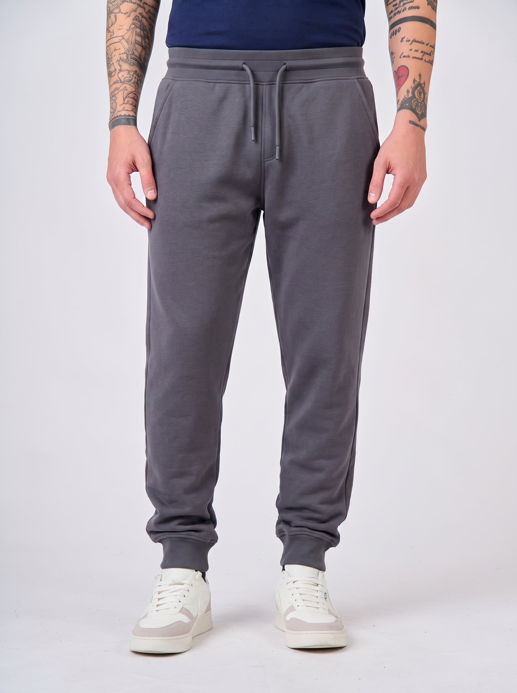 Pantaloni in felpa con fondo a coste