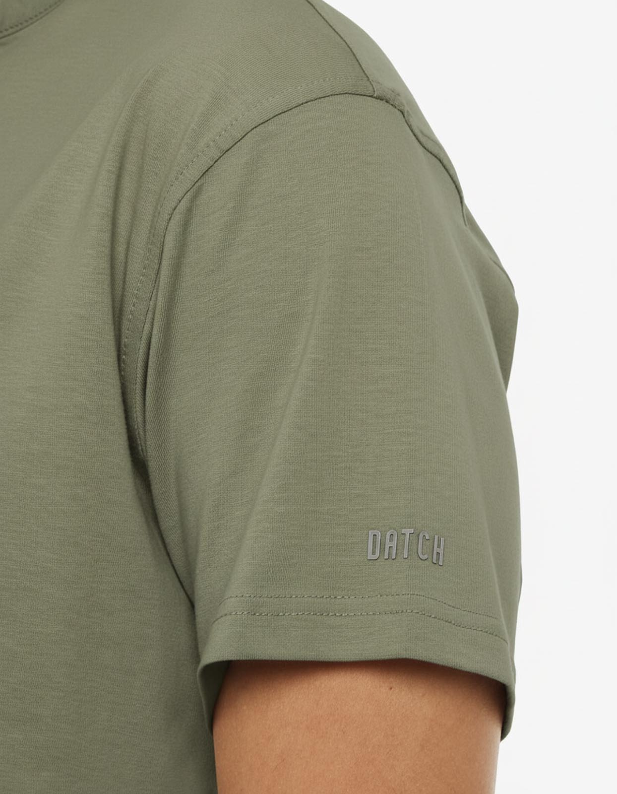 T-shirt cotone collo serafino, manica corta