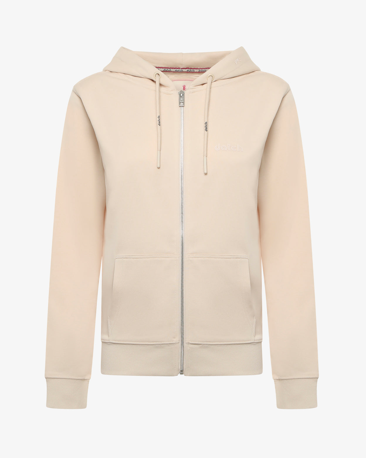 Felpa zip con cappuccio donna