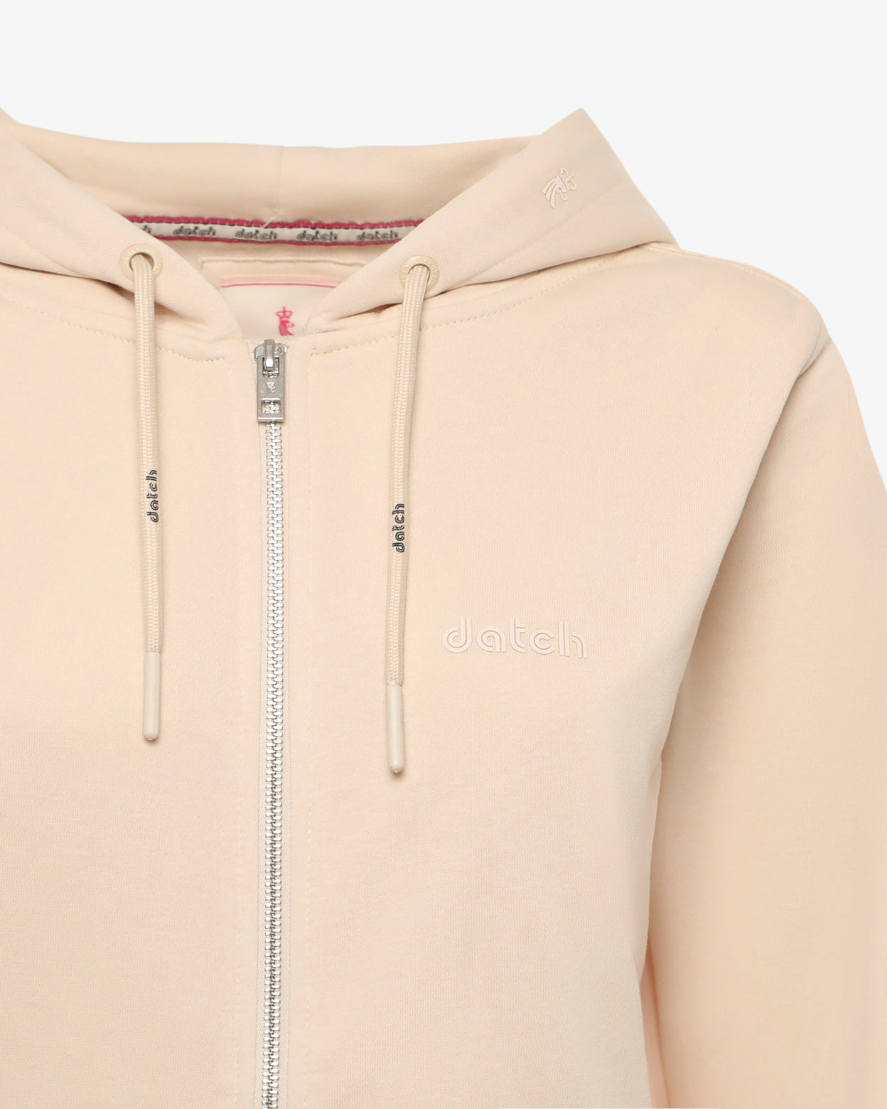 Felpa zip con cappuccio donna