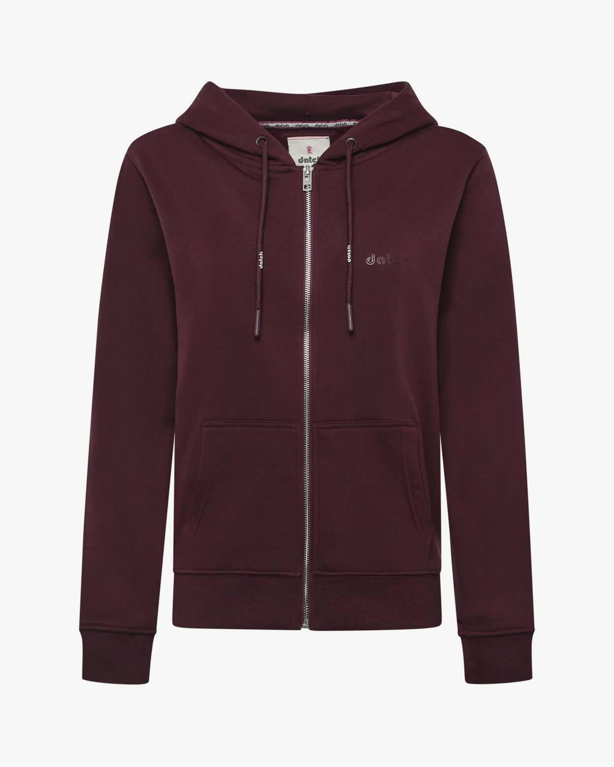 Felpa zip con cappuccio donna