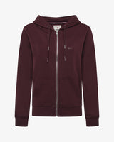 Felpa zip con cappuccio donna