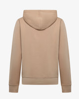 Felpa zip con cappuccio donna