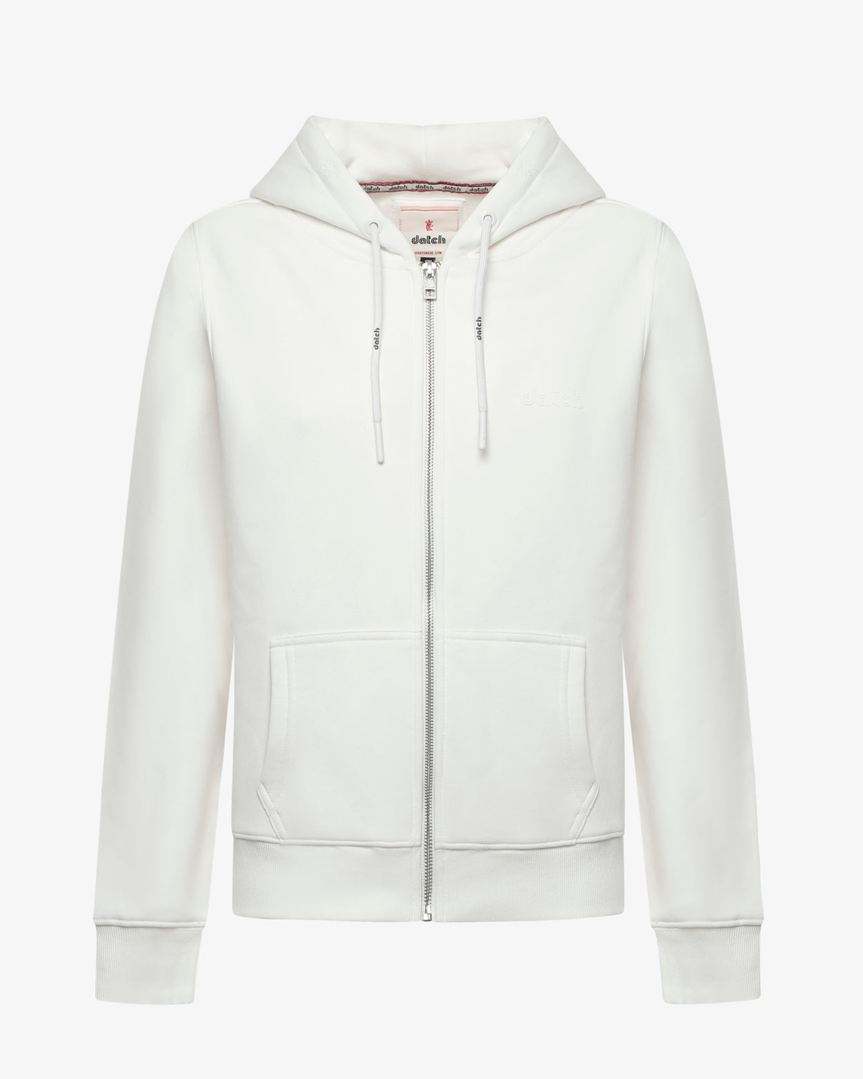 Felpa zip con cappuccio donna