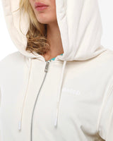 Felpa cotone zip frontale, con cappuccio
