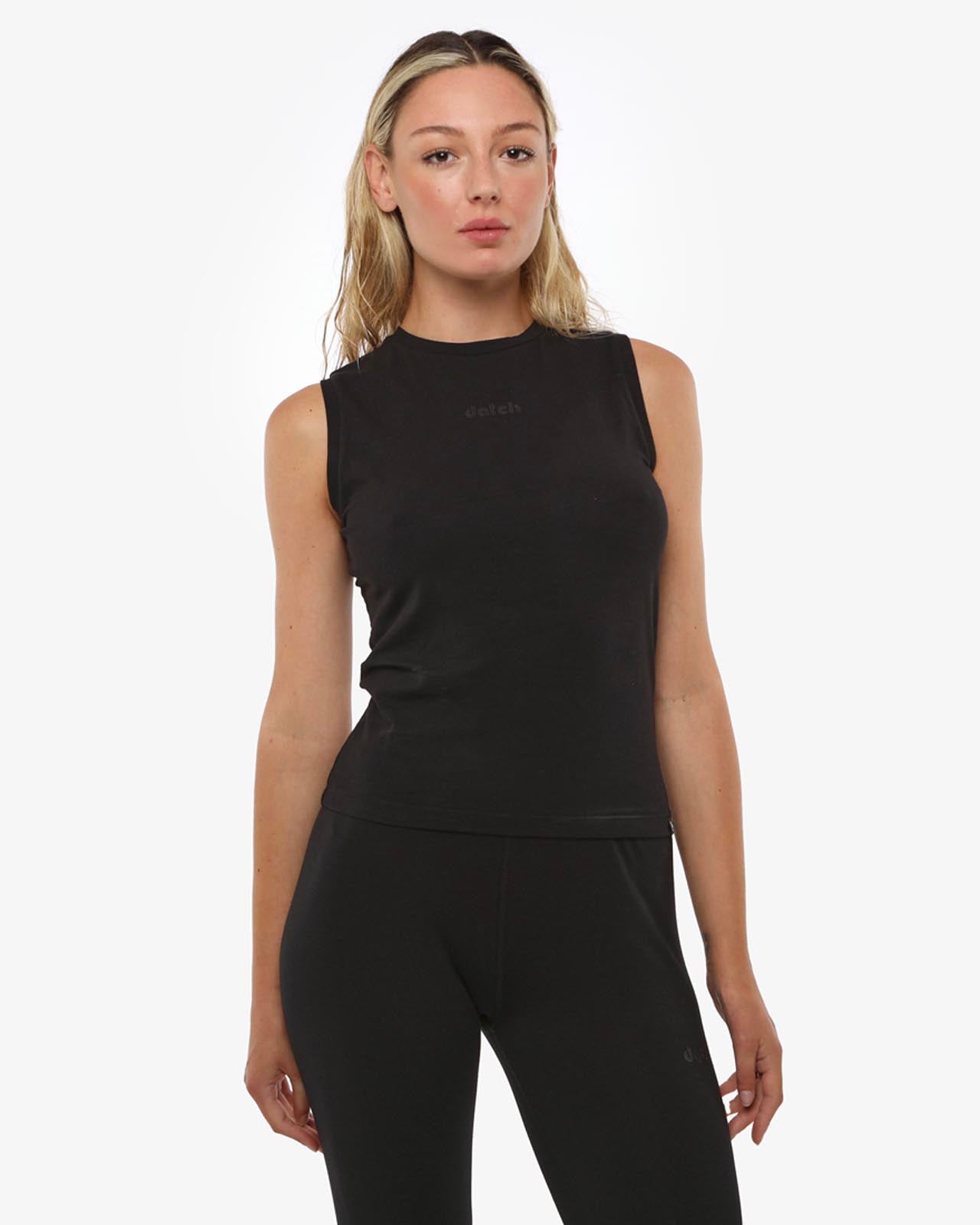 Canotta in cotone stretch