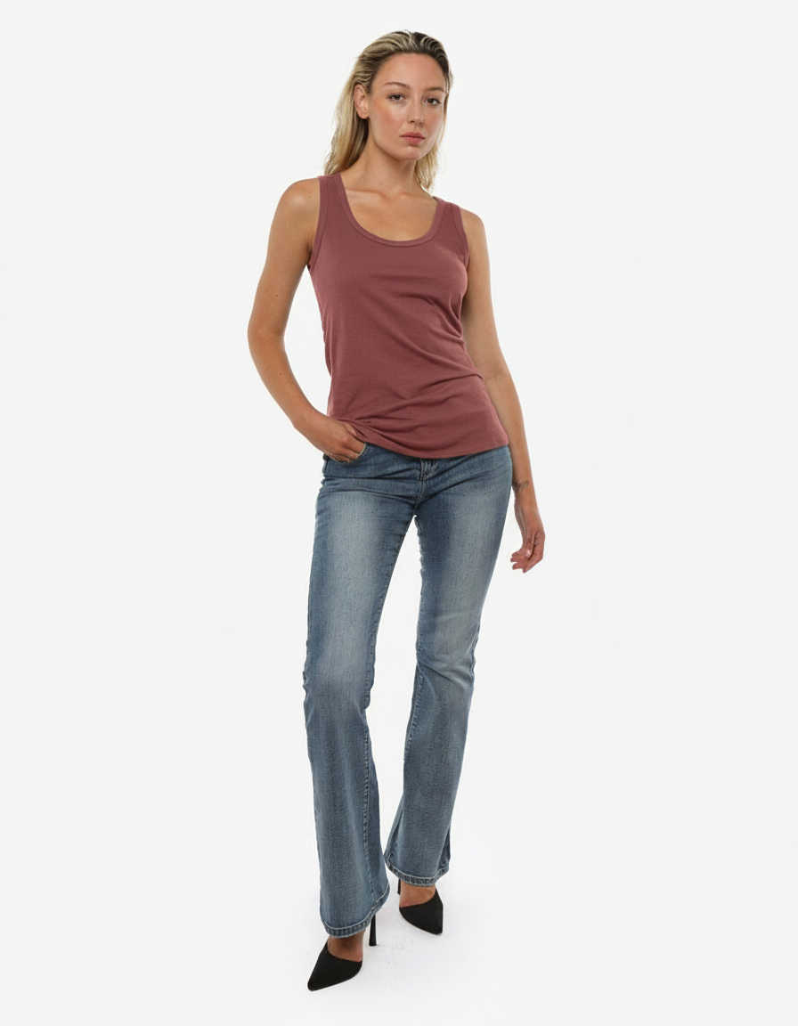 Canotta in cotone Rope Coral