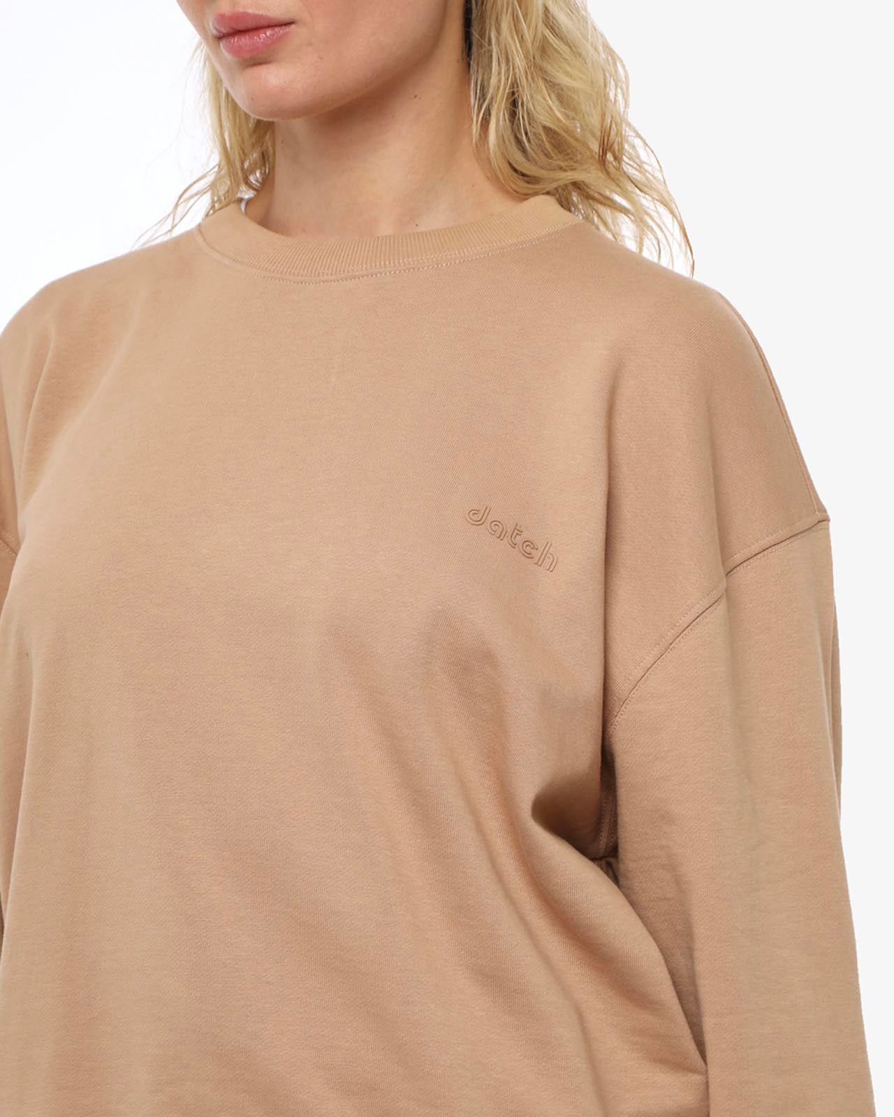 Felpa girocollo, taglio over