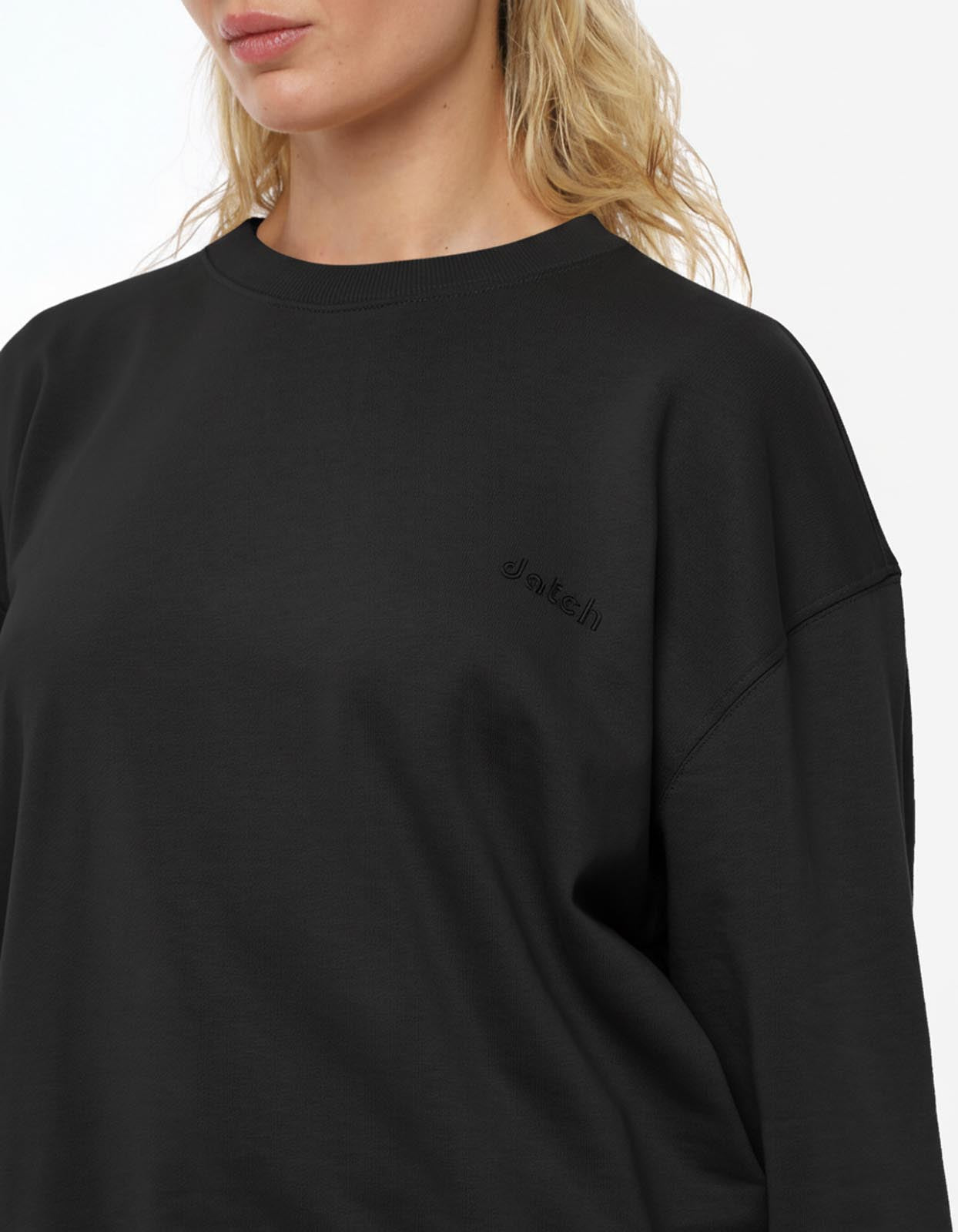 Felpa girocollo, taglio over