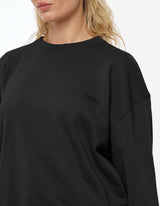 Felpa girocollo, taglio over