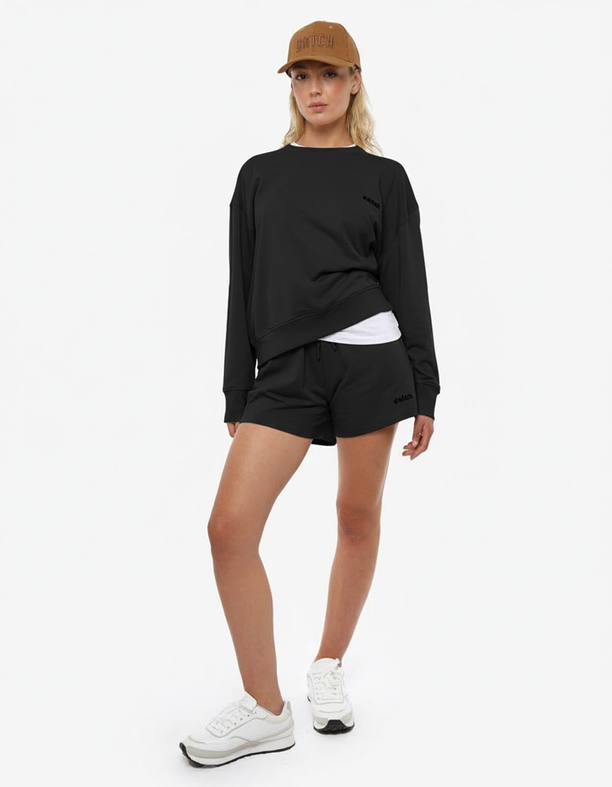 Felpa girocollo, taglio over