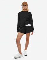 Felpa girocollo, taglio over