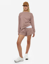 Felpa girocollo, taglio over