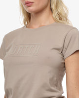 T-shirt con stampa in cotone stretch
