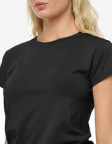 T-shirt con stampa in cotone stretch