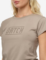 T-shirt con stampa in cotone stretch