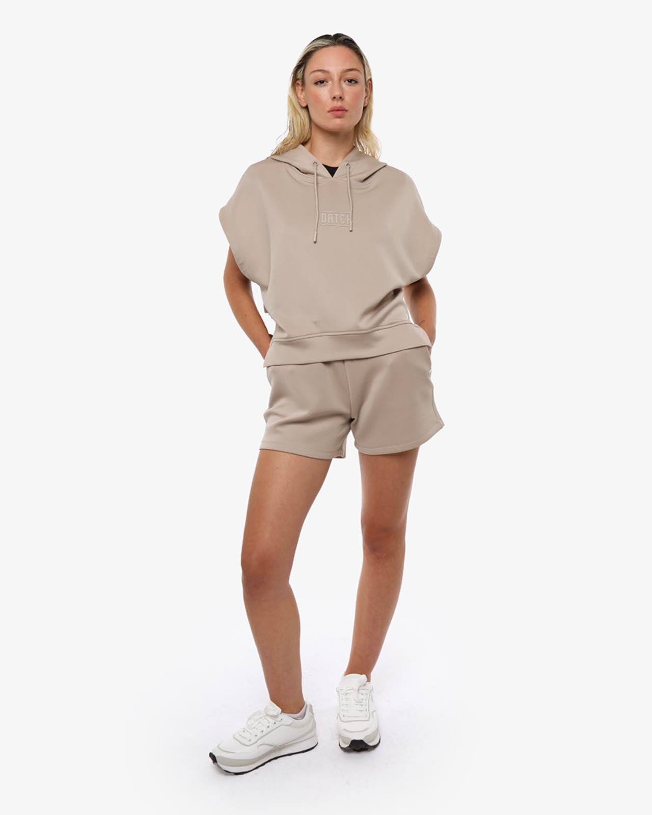 Gilet in felpa con cappuccio