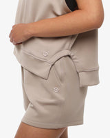 Gilet in felpa con cappuccio