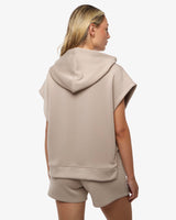 Gilet in felpa con cappuccio