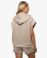 Gilet in felpa con cappuccio