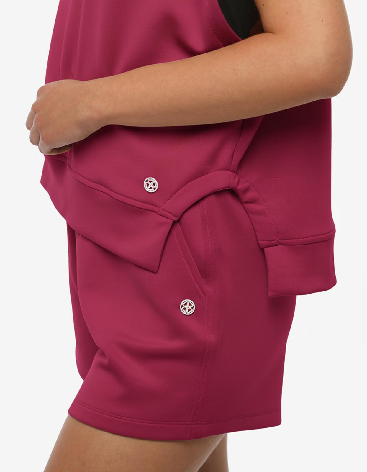 Gilet in felpa con cappuccio