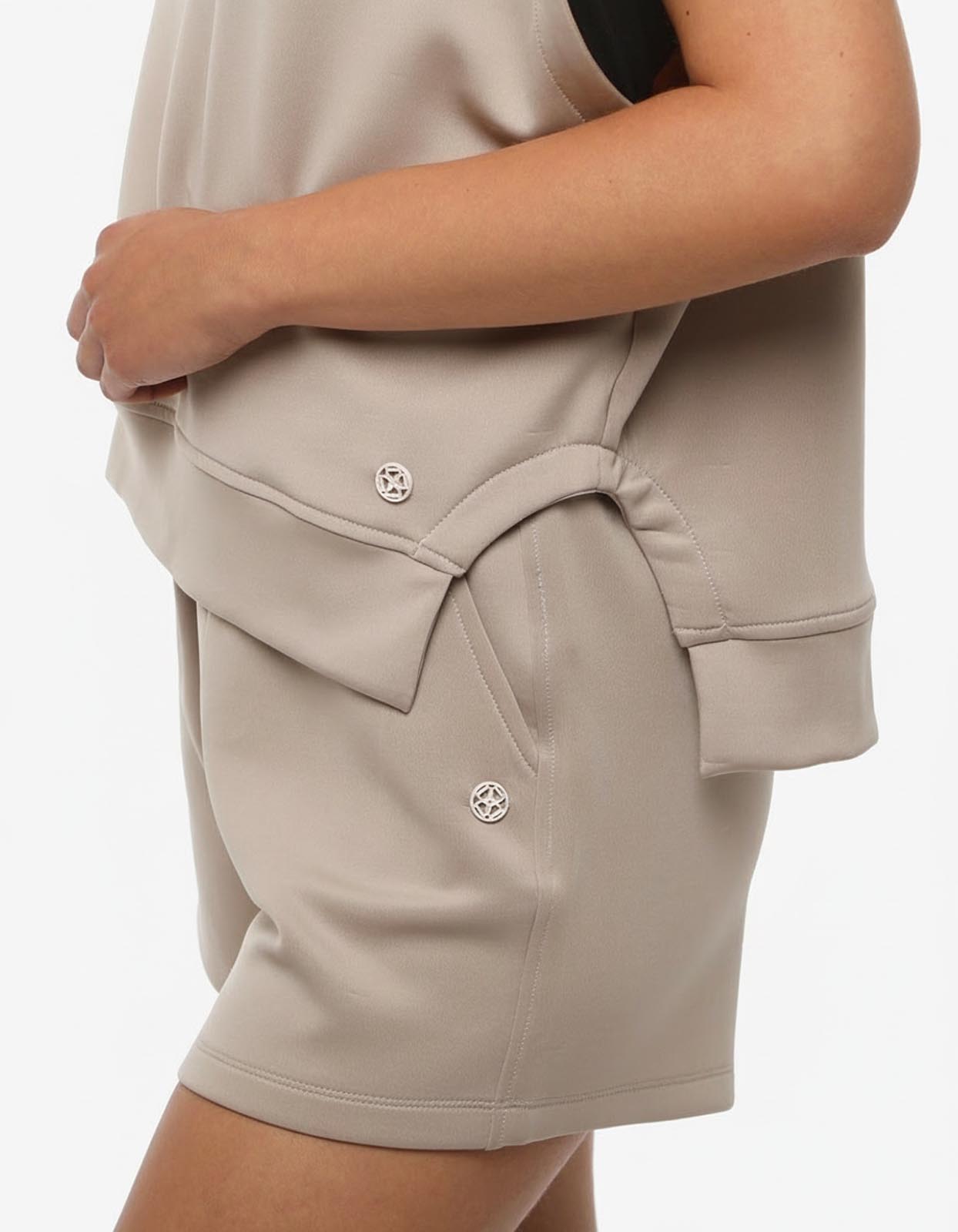 Gilet in felpa con cappuccio