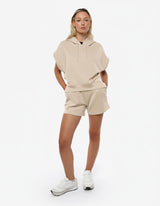 Gilet in felpa con cappuccio