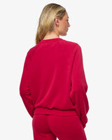 Felpa taglio over in poliestere