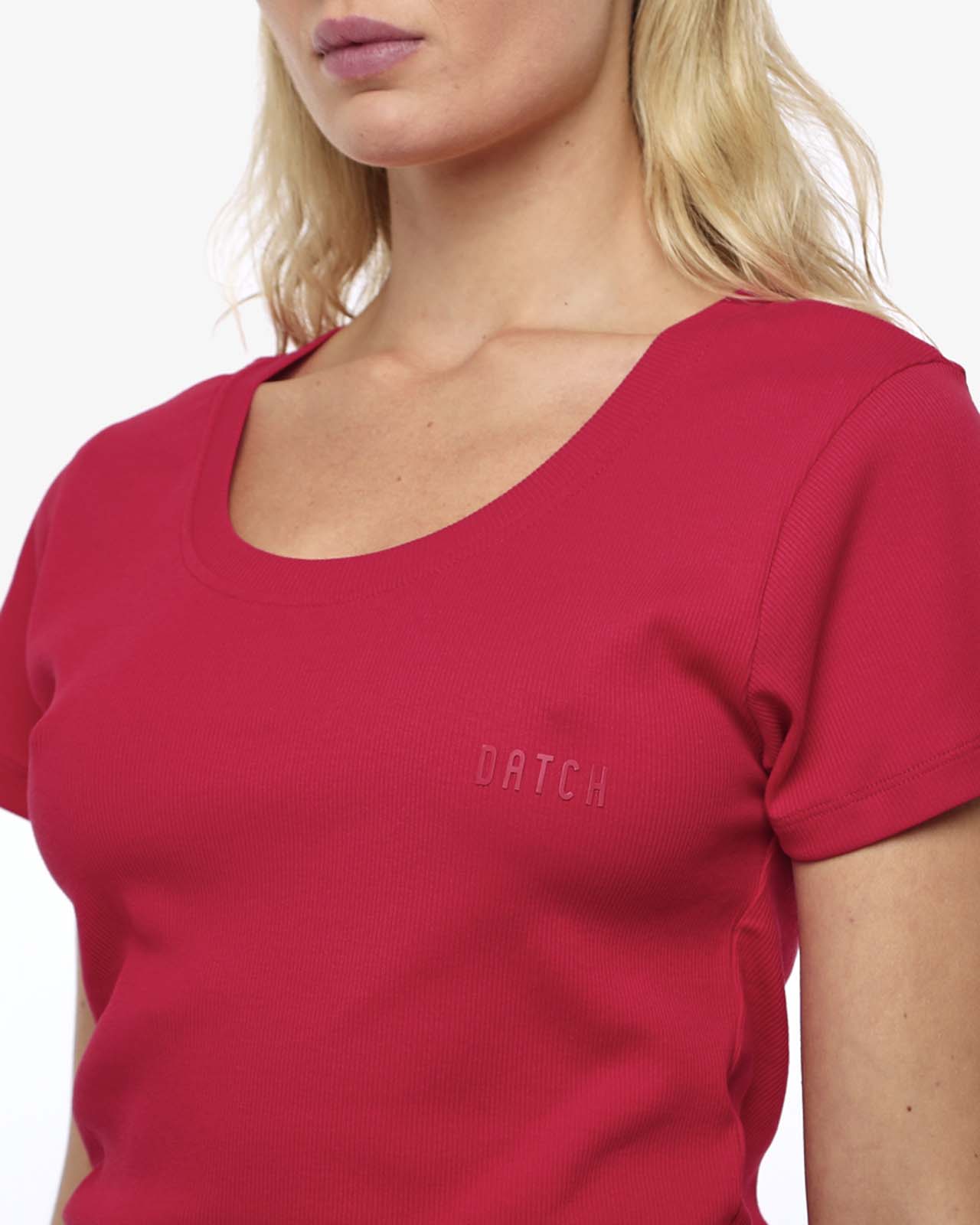 T-shirt taglio slim in cotone stretch