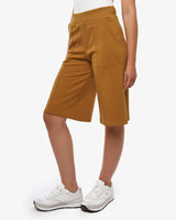 Bermuda stampa mylar taglio over in cotone stretch