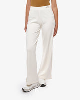 Pantaloni con strass taglio over in cotone stretch