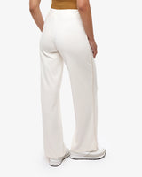 Pantaloni con strass taglio over in cotone stretch