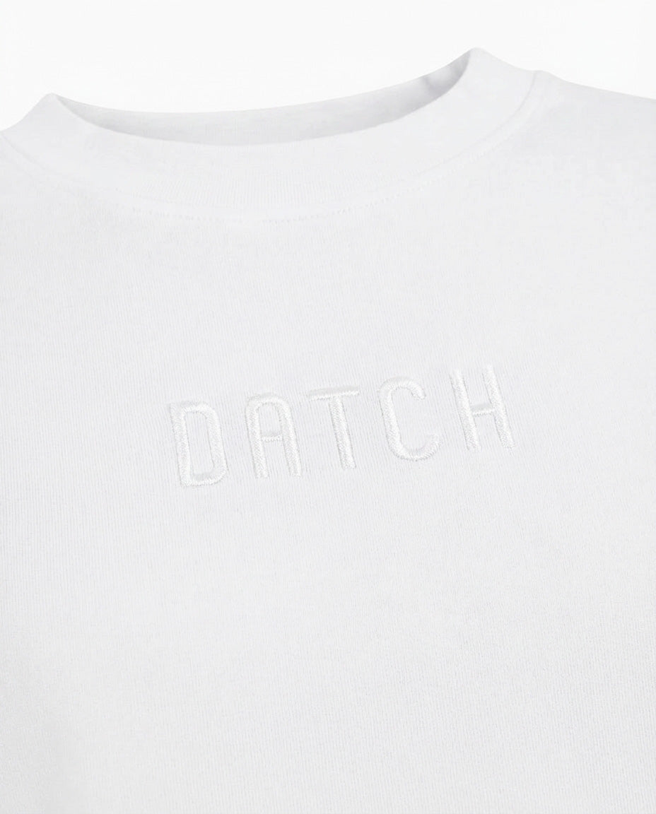 T-shirt cropped taglio over in cotone