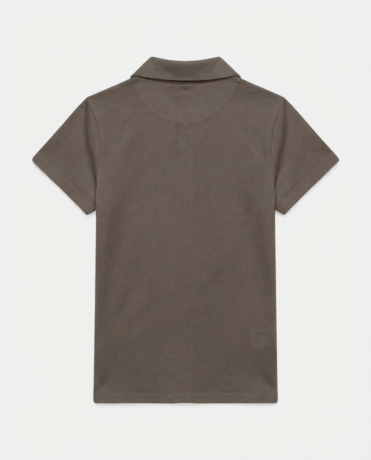 T-shirt mezze maniche con colletto polo