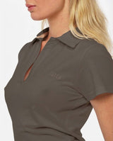T-shirt mezze maniche con colletto polo