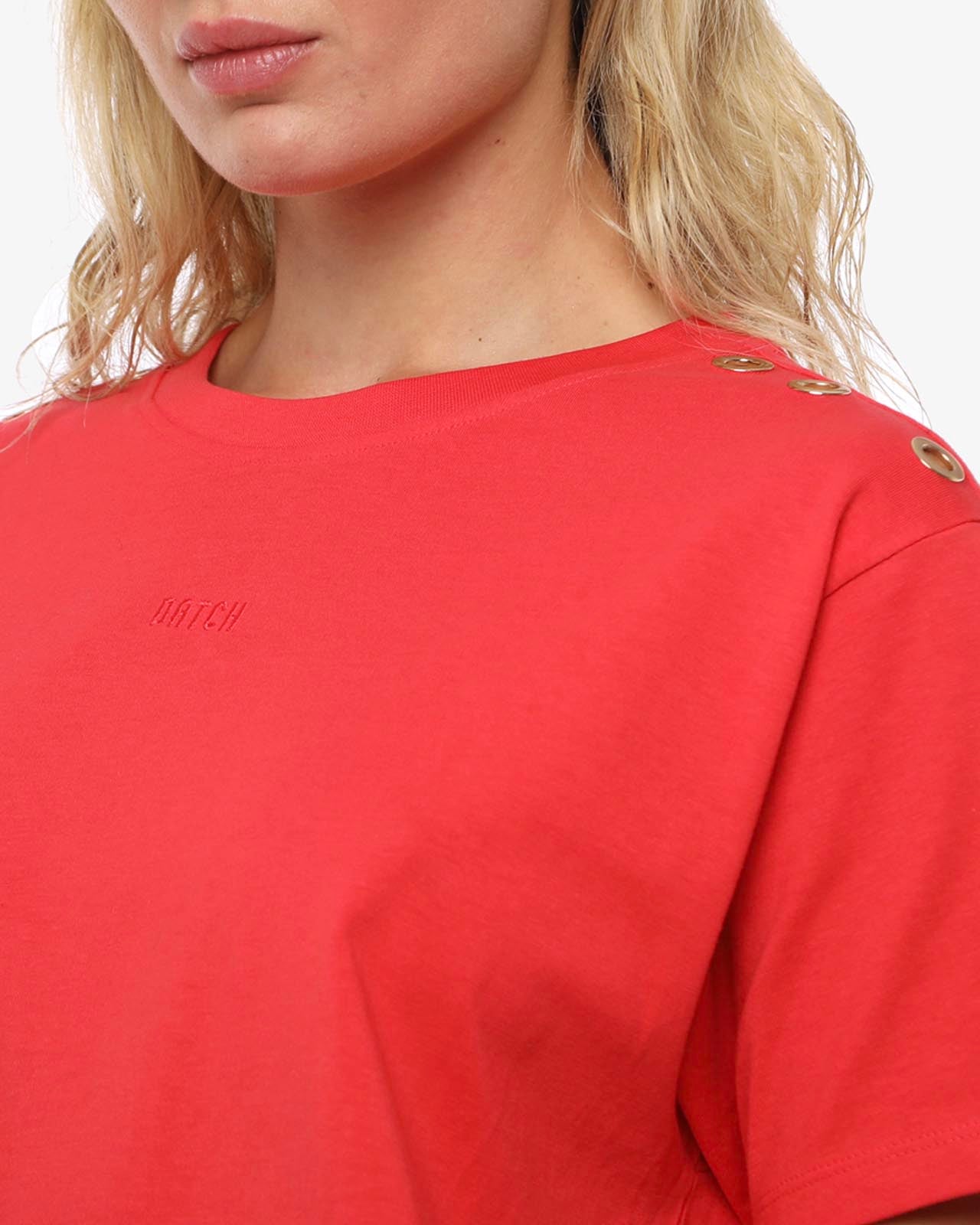 T-shirt con ricamo in cotone