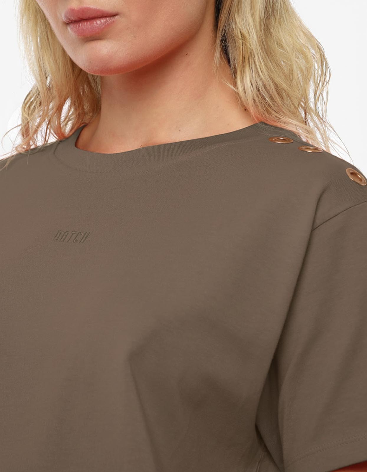 T-shirt con ricamo in cotone
