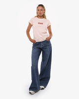 T-shirt con ricamo in cotone