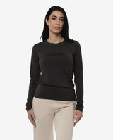 T-shirt a maniche lunghe con stampa mylar