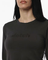 T-shirt a maniche lunghe con stampa mylar