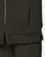 Felpa con cappuccio e zip in interlock