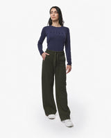 Pantaloni a gamba larga in interlock