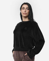 Felpa girocollo raglan in ciniglia