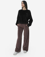 Felpa girocollo raglan in ciniglia