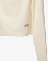 Maglia con collo vulcano e strass