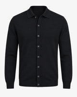 Cardigan con collo in camicia