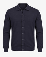 Cardigan con collo in camicia
