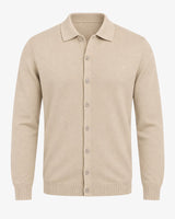 Cardigan con collo in camicia